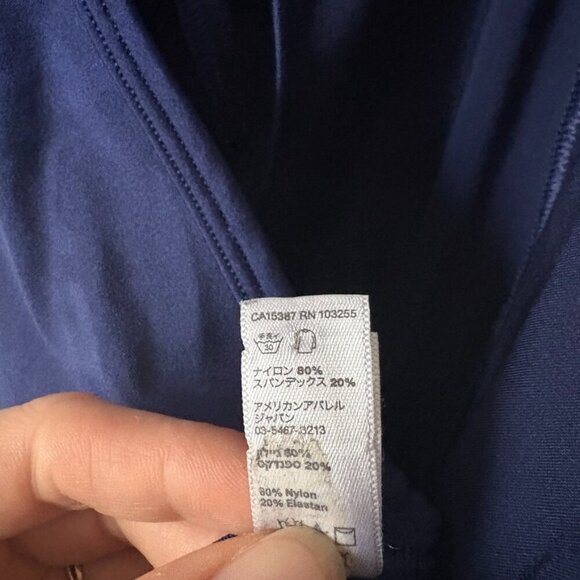 American Apparel Tricot Stretch Skater Dress Royal Blue Size Medium - Picture 11 of 11